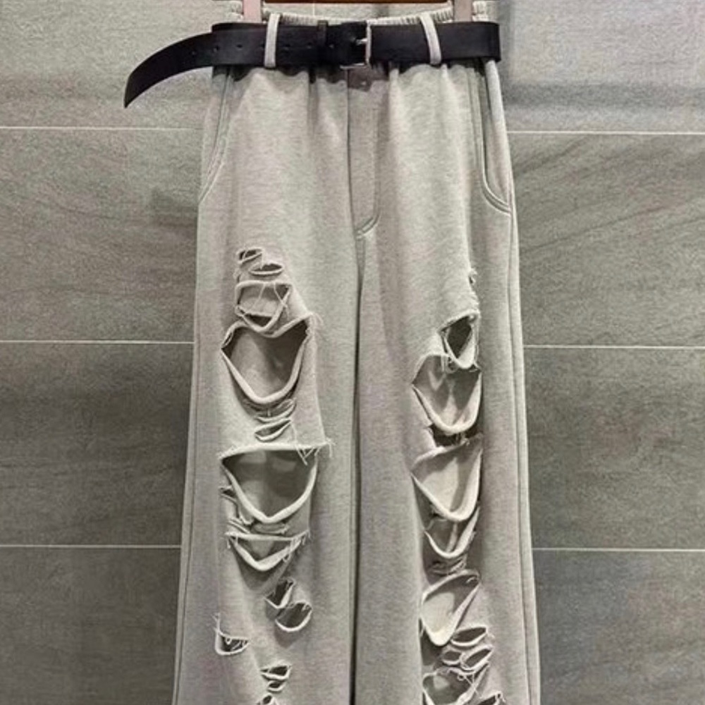 Already worn in sweatpants